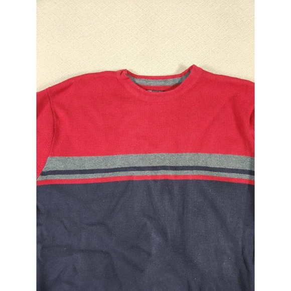 BKE Buckle Sweater Mens Small S Pullover Sweatshirt Crew Neck Red Cotton NWOT - Picture 2 of 12